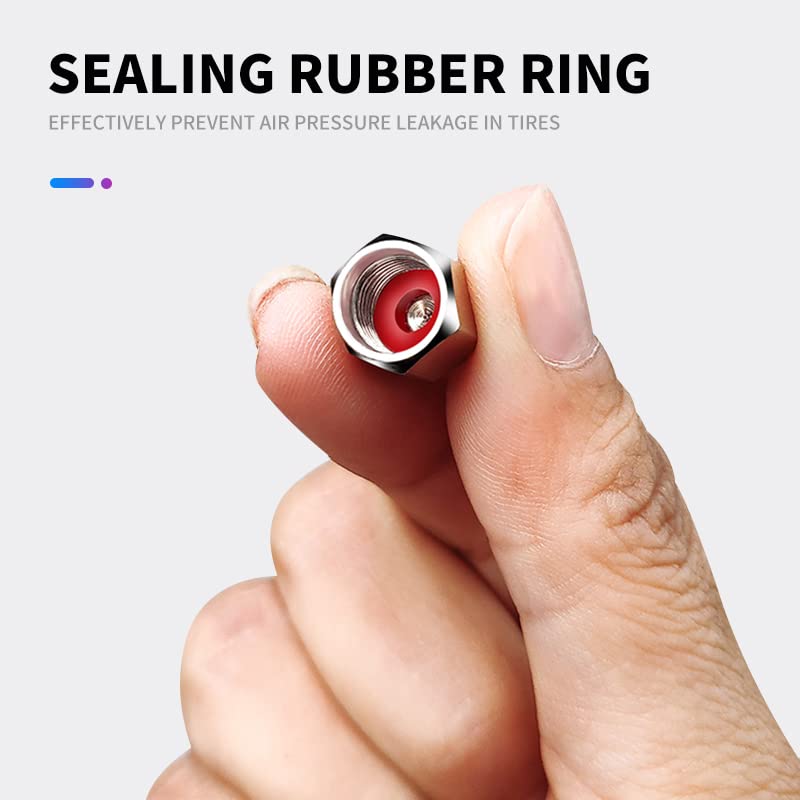 4 Cappucci Valvole Auto Per Mazda - Lega Metallica, Antiossidanti, Colore C - Foto 11