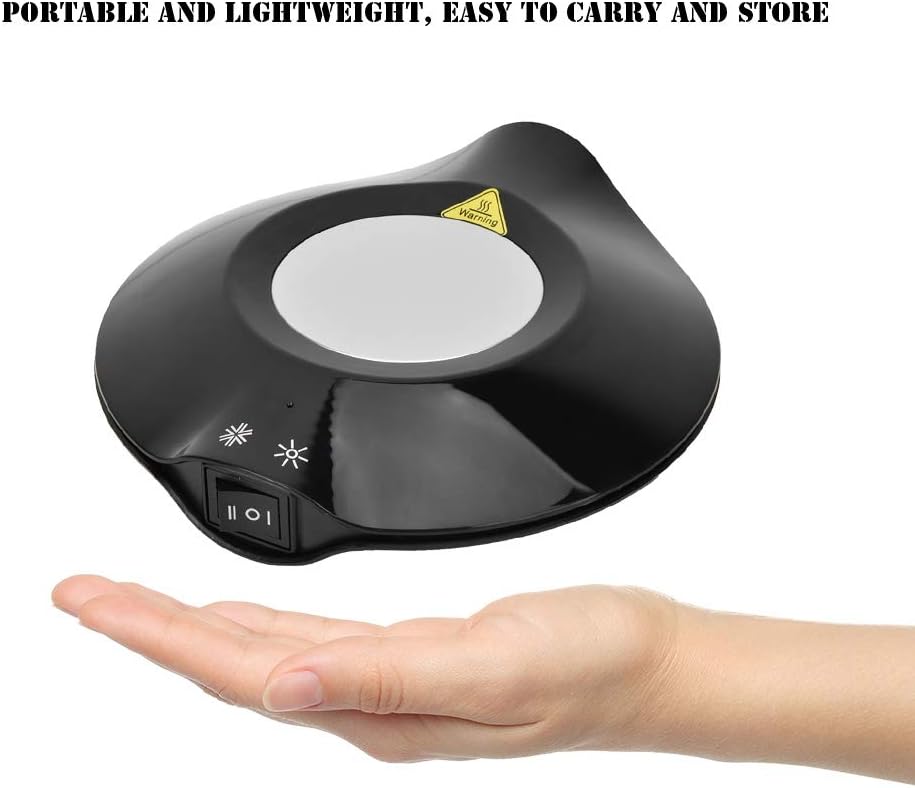 USB Cold and Hot Coasters, 2 in 1 Beverage Warmer and Drink Cooler, -3℃- 65 ℃ USB Heating and Cooling Mat Coffee Tea Beverage Cans Cooler & Warmer Heater Chilling Coasters(Black)