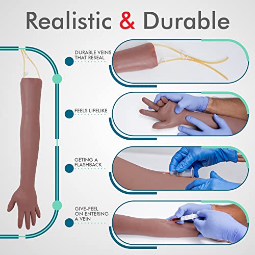 Iv & Phlebotomy Practice Arm. Nursing School Phlebotomy Supplies For Practicing & Perfecting Iv Insertion, Blood Draw, Injection, & Other Venipuncture Techniques. Level Up Rn Skills. #TOP1