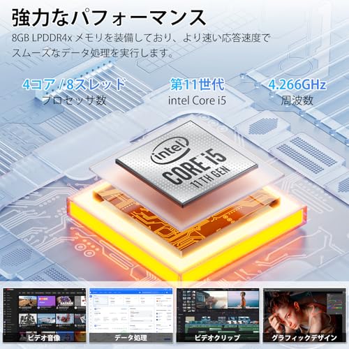 【整備済み品】中古 2in1ノートパソコン V83/HS 13.3型 タッチパネル 第11世代Core i5-1135G7 / 8GBメモリ / 256GB SSD/Win 11 Pro/office 2021 /ノートパソコン 軽量/タブレットpc win11