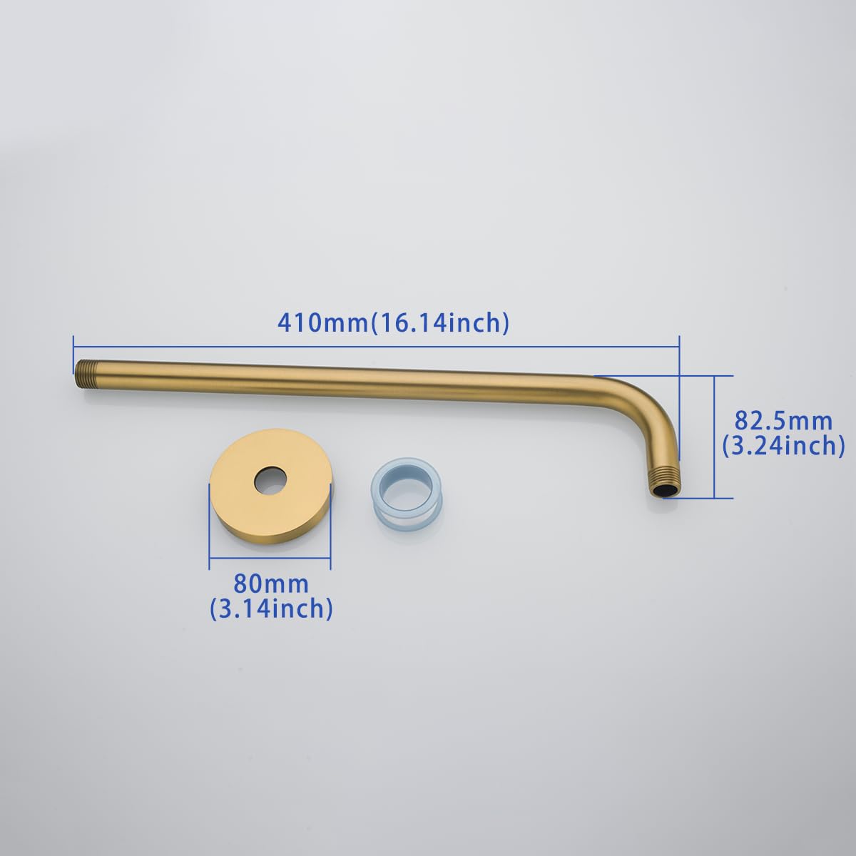 SW-RD91018-16CB ramię Exteon, montowane na ścianie, stal inless premium, 40,6 cm, brąz szampański, akcesoria łazienkowe i elegancki design