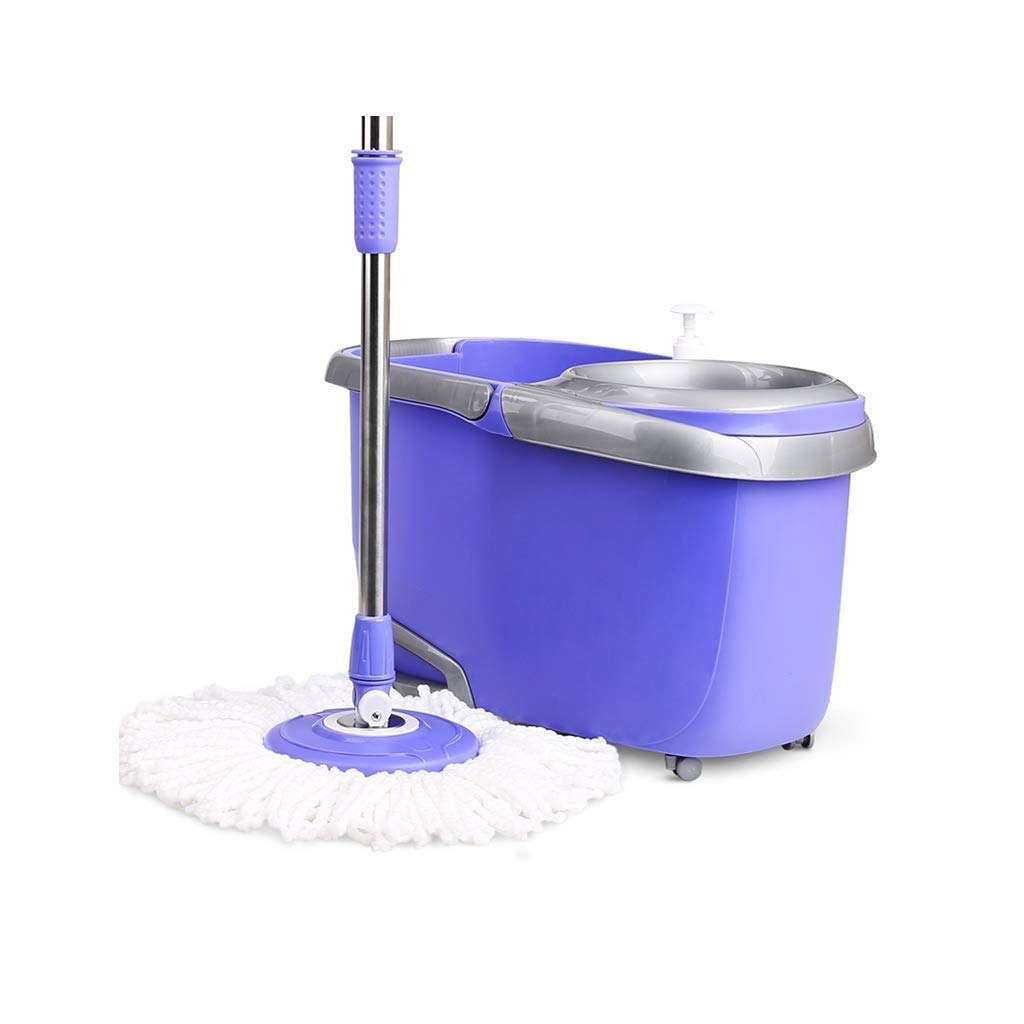 Nettoyage du sol sans effort grâce au spin mop bucket acier inoxydable deluxe