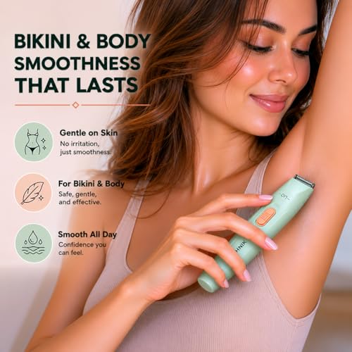 Image of 6-in-1 Trimmer For Woman | Facial Hair Removal Machine | Bikini Trimmer for Woman | Private Part | Face, Eyebrow & Underarm | 90 Min Runtime, USB Charging, Waterproof, Painless