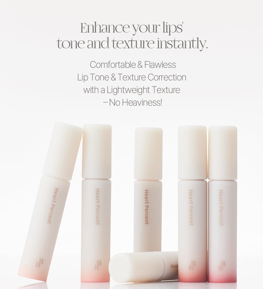 Heart Percent Dote On Mood All Cover Lip Base, Comfortable & Flawless Lip Tone & Texture Correction w/Lightweight Texture, #07. Vanilla Beige - Image 9