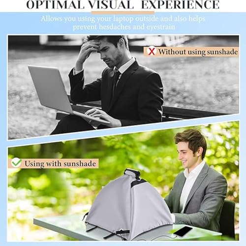 Parasol de portátil plegable, antirreflejo e impermeable para adultos 4