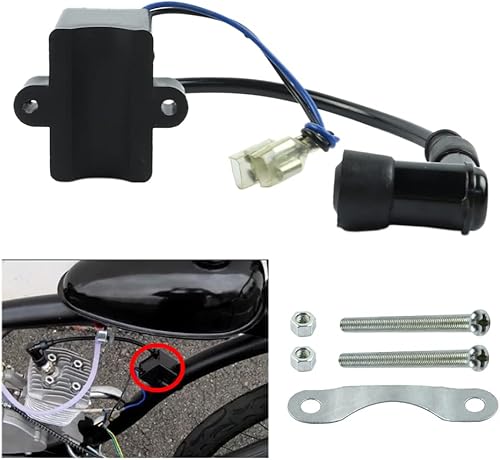 Miniatura 3 de FLYPIG Bobina de encendido CDI de alto rendimiento para 49 cc, 50 cc, 60 cc, 66 cc, 80 cc, motor de 2 tiempos, bicicleta motorizada, ATV, Quad Go