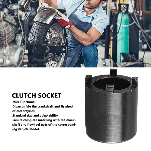 Image of Garosa Clutch Nut Remover Socket Wrench 22mm Lock Nut Spanner Tool for Motorcycle Scooter Bike Kart Clutch Lock Nut Removal High Carbon Steel Repair Tool