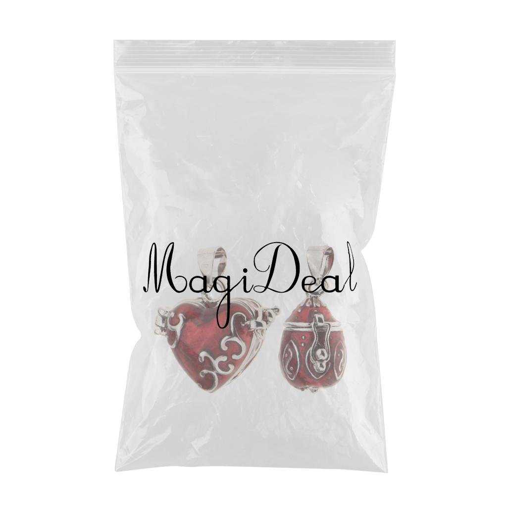 MagiDeal Ciondoli per Collane, Ciondolo Urne Cinerarie per Cani, Ciondolo Cuore Scatola Accessorio Apribile Con Contenitore per Tenere I Capelli O Il Profumo O Una Lettera D'amore