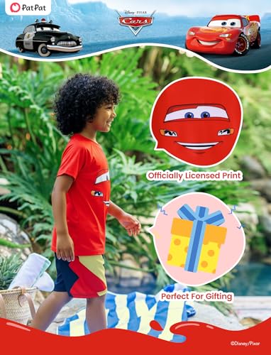Image of Disney Marvel Spiderman Cars Boy Swimsuit Rash Guard Shirts & Swim Trunk Boys Swim Set Mickey Summer Bathing Suit 2-13 Years