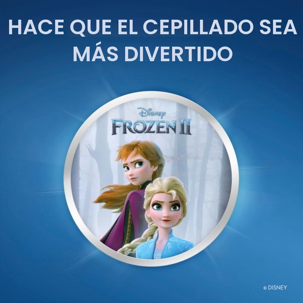 Oral-B - Cepillo de dientes eléctrico de Frozen de Disney para niños y niñas de 3 años en adelante, cepillo suave (los personajes pueden variar)