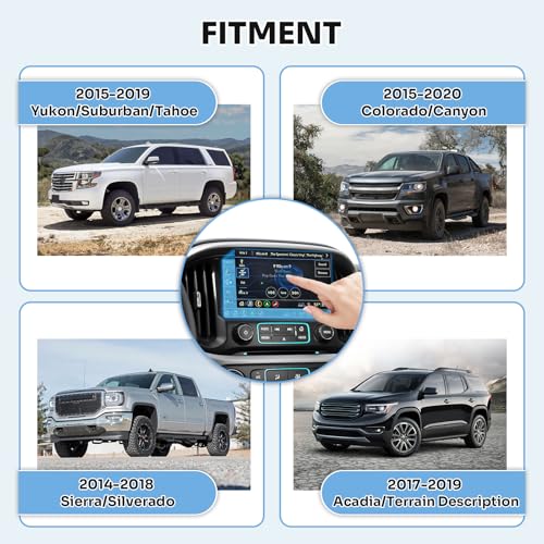 Forccord FOR00220 8 Inch Touch Screen Digitizer Compatible With 2018-2015 Silverado, Yukon, Suburban, Canyon, Sierra, Acadia, Description Touch Screen Digitizer With Lcd Replacement thumb #1