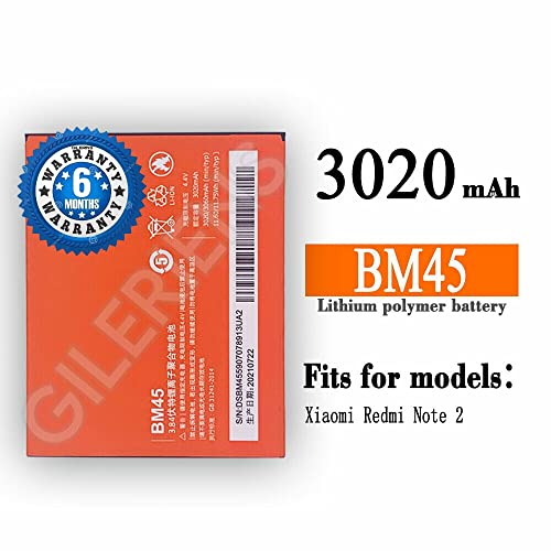 Image of Original BM45 Battery for Redmi Note 2 Battery with 6 Month Warranty **** (G92)