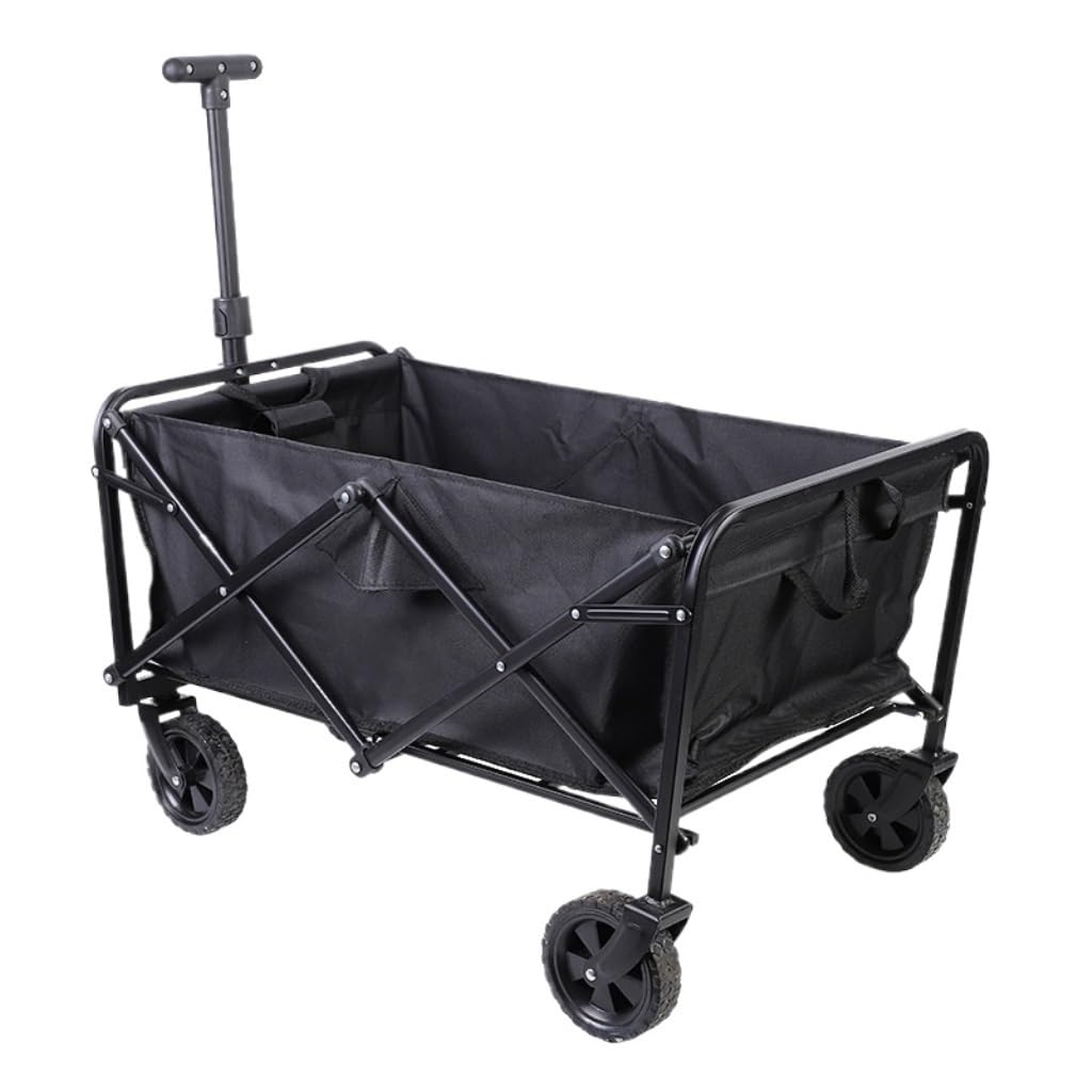 vrfvsdasAAS camping cart， Outdoor Folding Car Camping Cart Shopping Picnic Trolley Portable