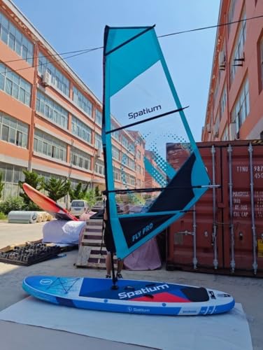 Generic Inflatable SUP Paddle Windsurf Board and Sail
