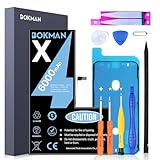 Bokman for iPhone X バッテリー 交換 大容量 互換電池パック 交換キット 大容量バッテリー 6000mAh 3.82V PSE認証済 工具付