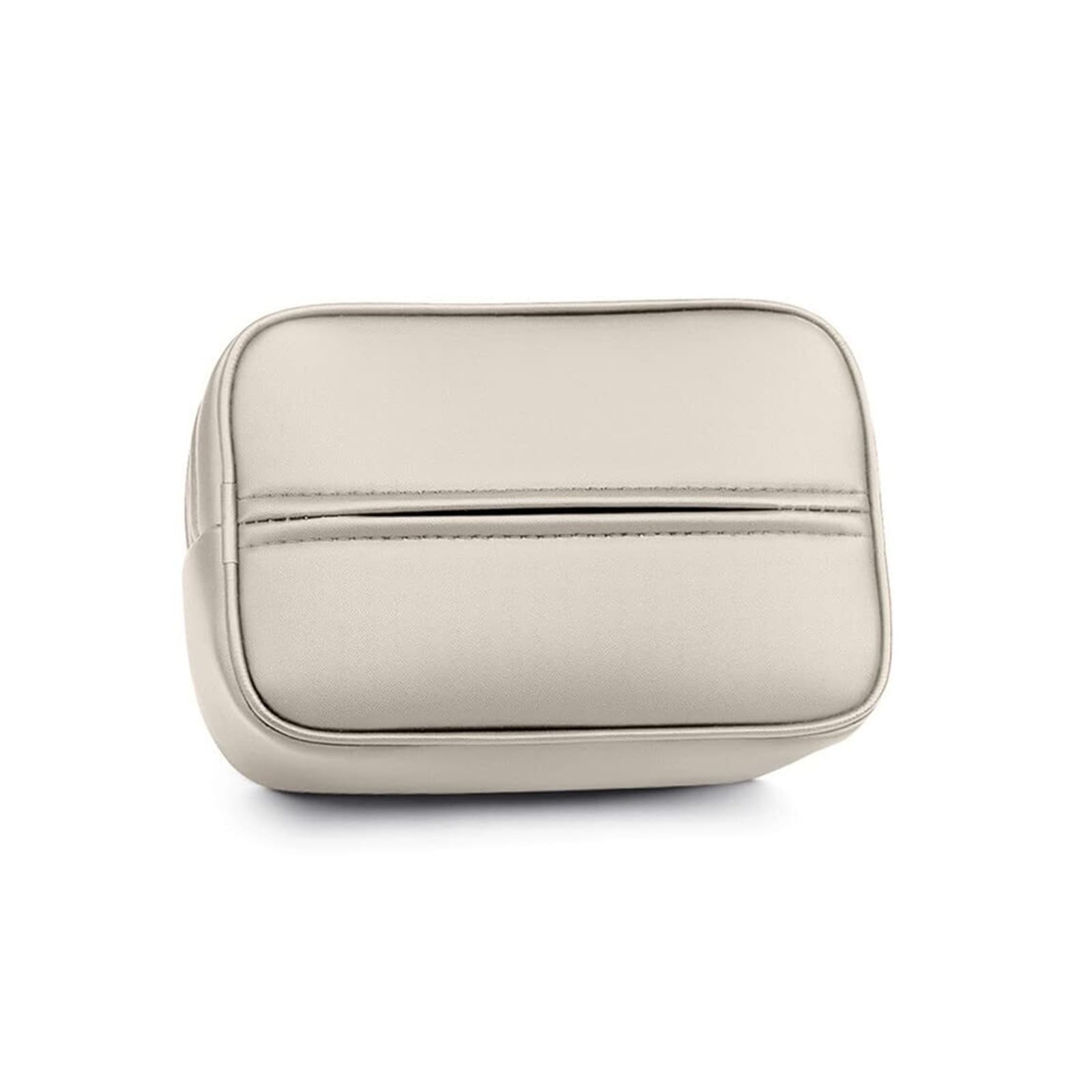 Tissue Dispenser Box Paper Holder Car Tissue Box PVC Rectangular Dispenser Apartment Must Haves(Beige)