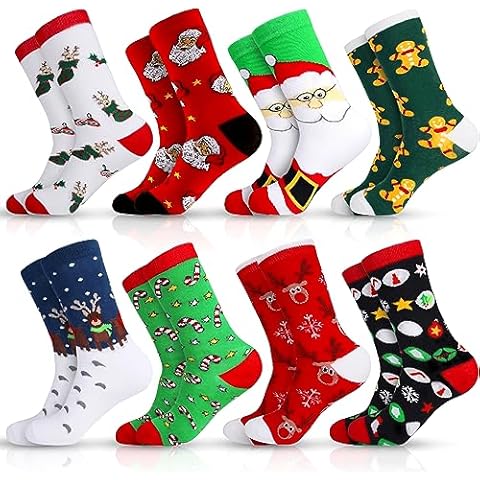 Chaussettes de Noël MOYKSRR 8 Paires Cover