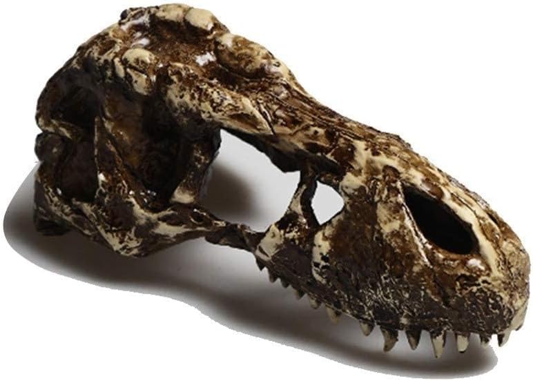 Skull Hideout, Amphibian Aquarium Reptile Cave Box- Habitat Corner Decor Lizard Snake Turtle Hideouts Accessories Ornaments