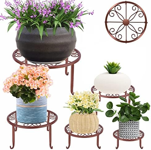 Support Porte Plante Intérieur Noir En Fer Forge