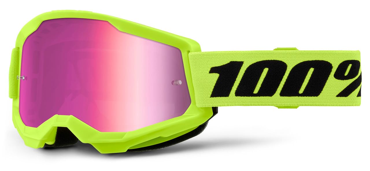 100% STRATA 2 Goggles - Sports Goggles for Motocross &amp; Mountain Biking - Eyewear for Bike Riders - Motocross Eyewear for Men