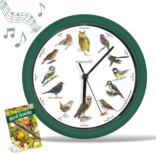 STARLYF Birdsong Clock Horloge Chant d'oiseau, Original, avec 12 Oiseaux chanteurs indigènes, Temps de Silence la Nuit, enregistrements Originaux de la...