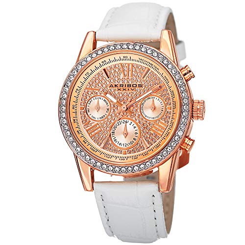 Preisvergleich Produktbild Akribos XXIV Damen-Armbanduhr Analog Quarz AK871WTR