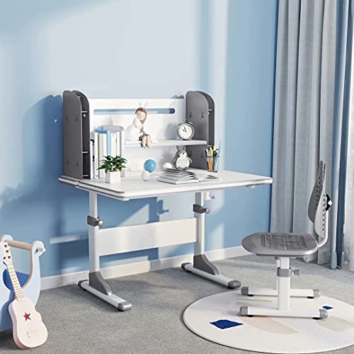 SKEE Kids Desk and Chair Set: Height-Adjustable for Growing Kids, Perfect for School and Home