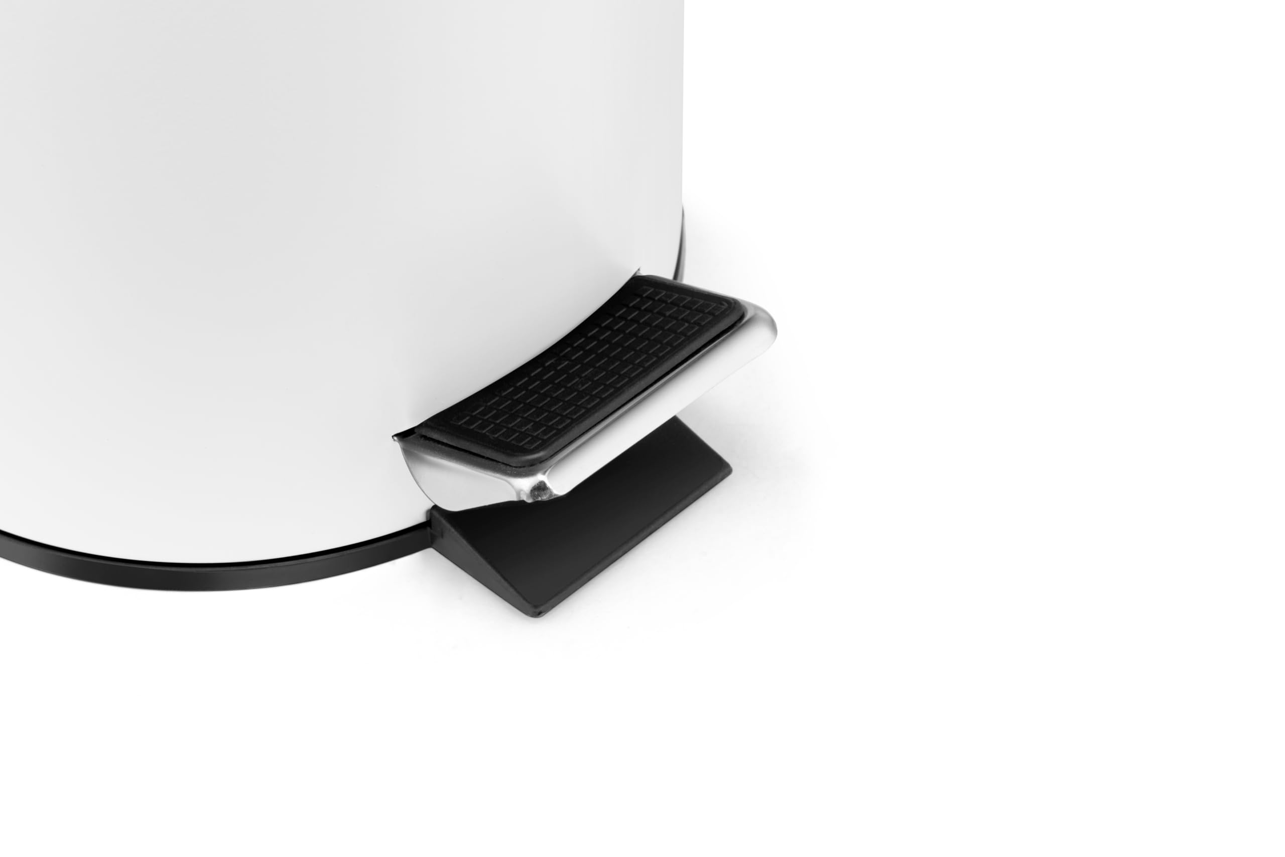 Pattumiera Da Bagno In Acciaio Inox - Piccola, Con Coperchio Basculante, Igienica E Silenziosa - Foto 4