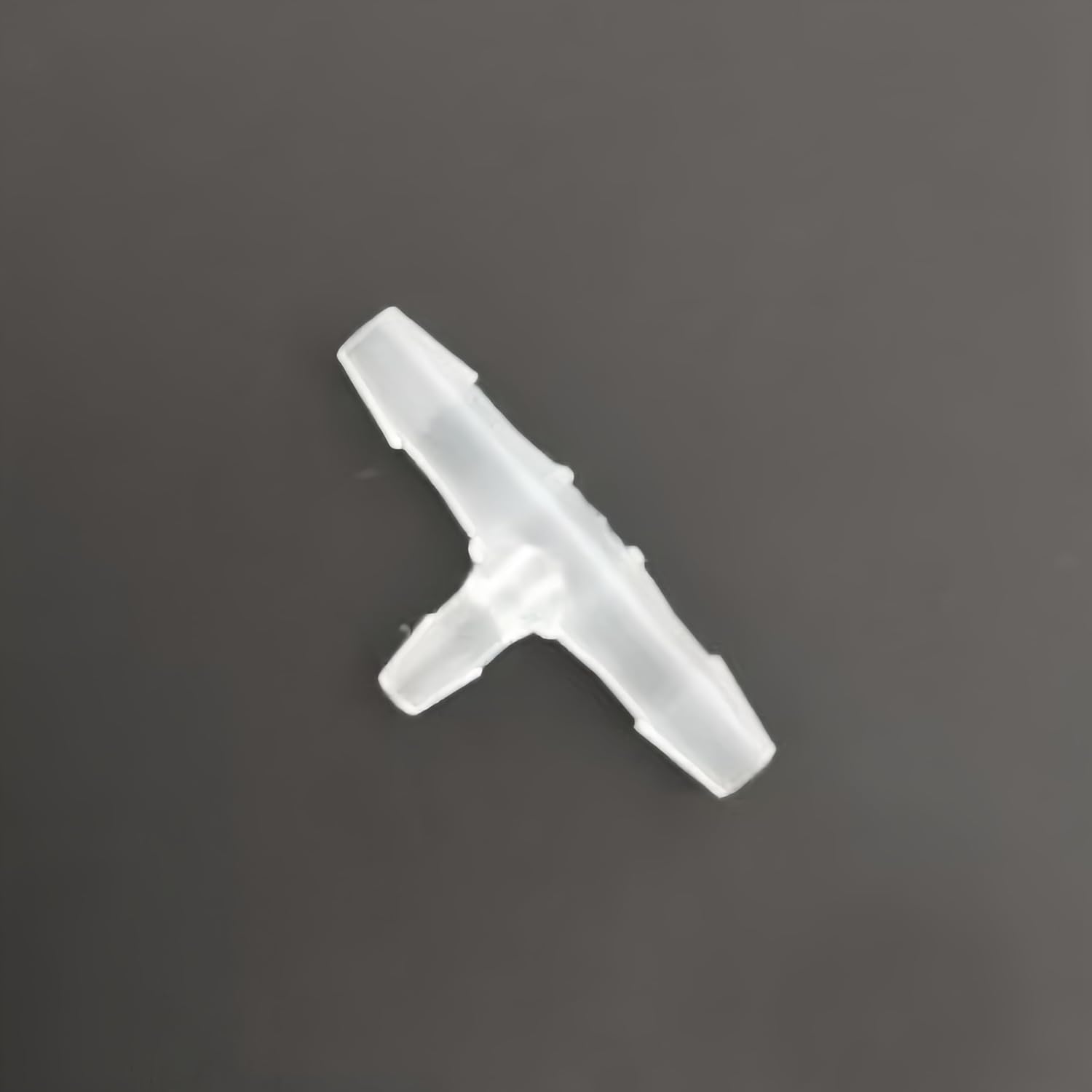 Plastic Hose Barb Fitting Equal/Reducing 3 Way Tee Shaped Connectors Tube Adapter Clear PP for Oxygen Tubing Pipe Household Fuel Gas Liquid Air Pack of 50 (Reducer, 2.4 * 2.4 * 1.6mm, T-Type)