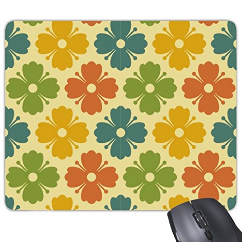 Tapis de souris rectangle fleurs et pétales en caoutchouc antidérapant beatChong