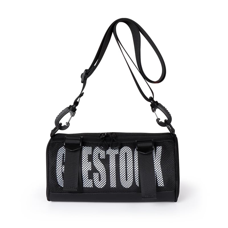 Geestock Mini Duffel Gym Bag for Women & Men, Barrel Crossbody Casual Purse Small Shoulder Bag with Adjustable Strap for Sports, Concert & Daily Use
