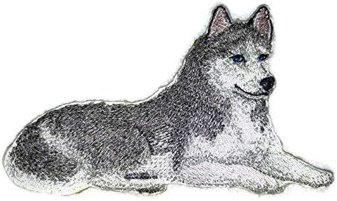 Amazing Custom Dog Portraits[Siberian Husky] Embroidered Iron On/Sew Patch [5" x 3"][Made in USA]