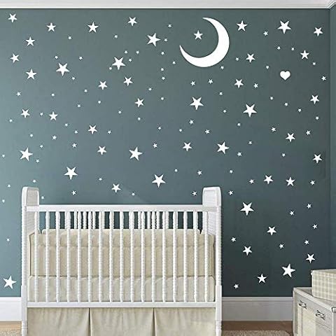 Easma Star Wall Decals with Moon Cover