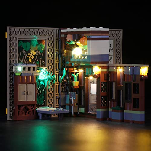 cooldac LED-Beleuchtungsset Kompatibel mit Lego 76384 Harry Potter Hogwarts Moment: Kräuterkundeunterricht Set, USB-Verbindungsbeleuchtungsset Kompatibel mit Lego 76384(nur Lichter, Keine Modelle)