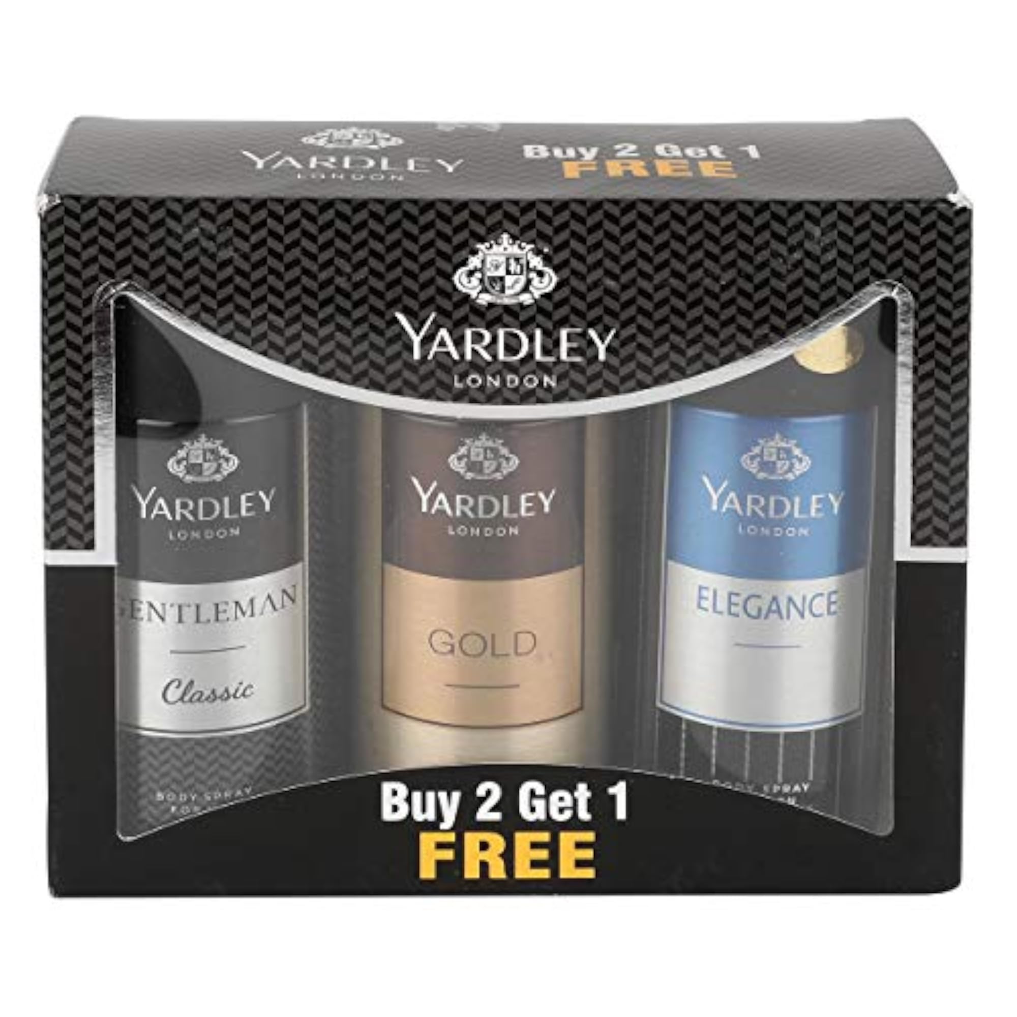 London Gentleman Classic Deo Spray for Men, Pack of 3