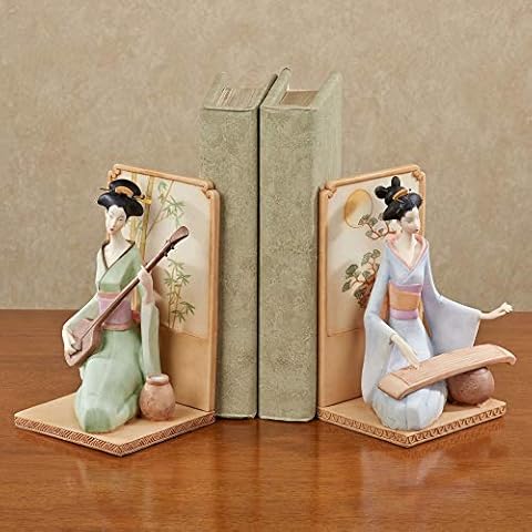 Touch of Class Geisha Mädchen Buchstützenpaar - Harz Cover