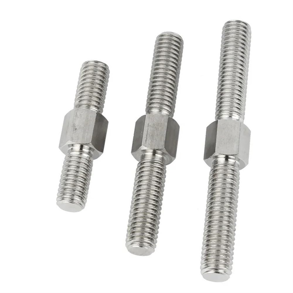 M4 M5 Double End Thread Rod Studs - 304 Stainless Steel, 30-100mm Length, 3pcs(M5 x 100MM)