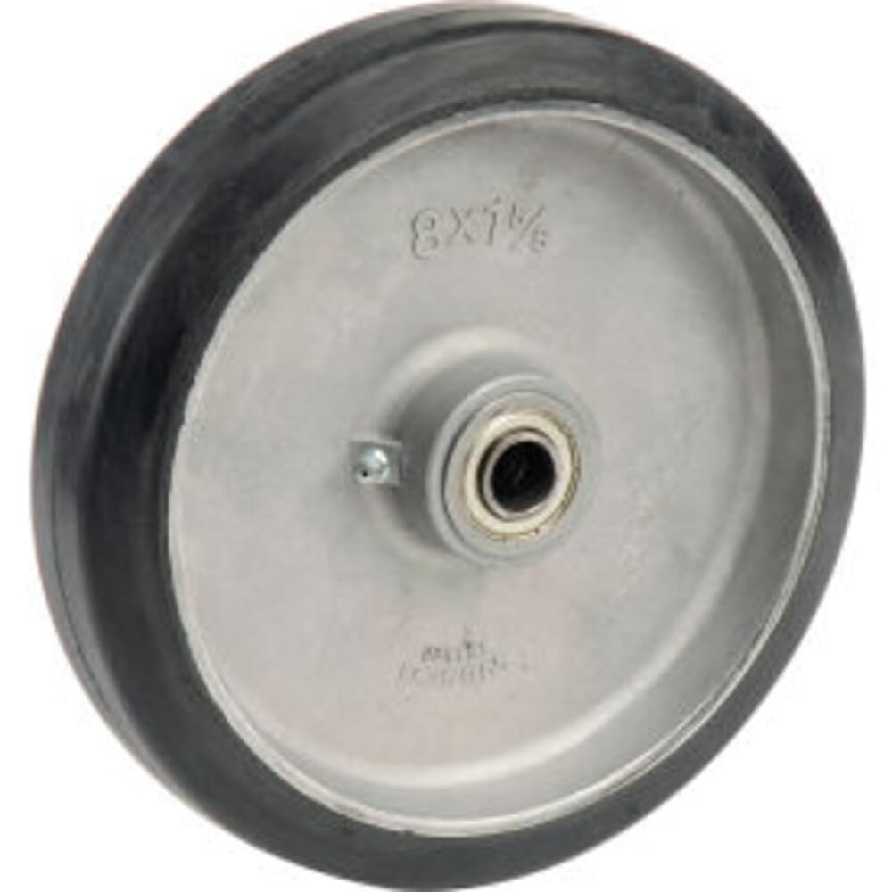 Hand Truck Tires - Mold-On Rubber - 8" dia.x1.60"W Wheel by Wesco – 8 inch, Mold-on rubber, Black, Model 108545