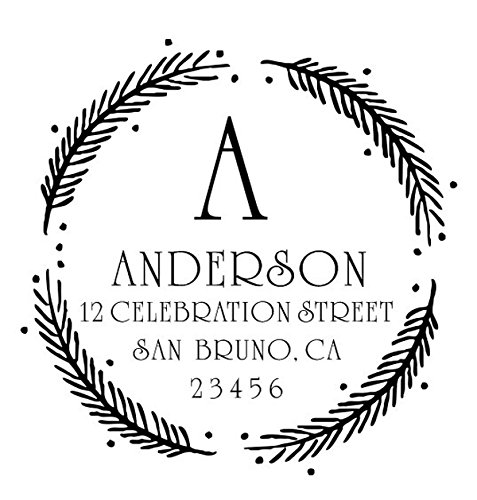 Trodat Custom Designer Monogram Embosser, Family Name & Wedding Embosser, Round, Black, Letter Print, Indoor Use