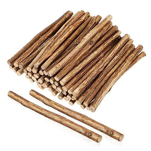 UTHCLO 50Piezas Ramas de Madera Natural Manualidades Decoraciones Rústicas Bricolaje y Proyectos Artesanales