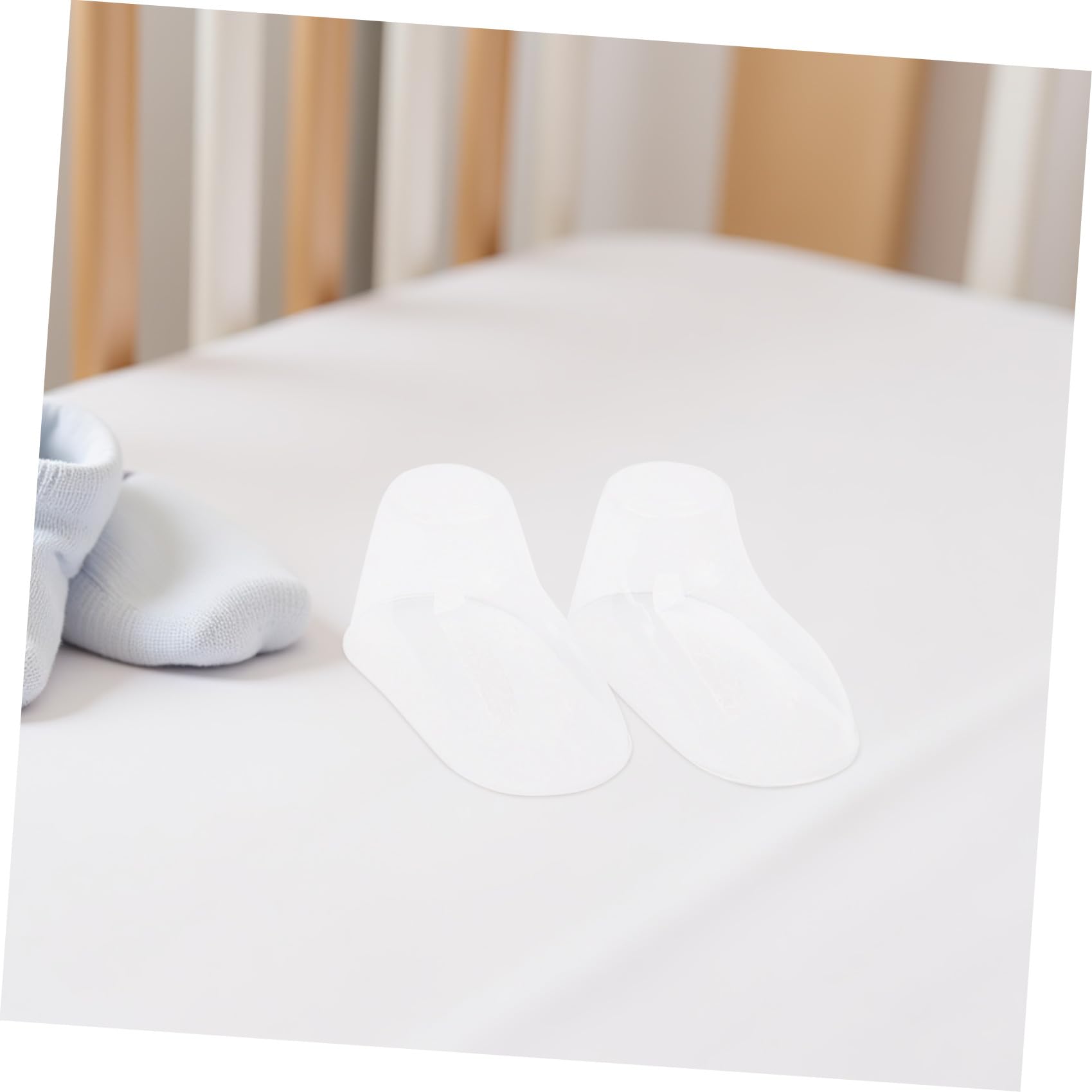 LIFKOME 100 Stück Babyfüße Schuhspanner aus Pvc Stabiler Durchsichtiger Präsentationsständer zur Formgebung von Babysocken und Babyschuhen für Kleinkinder