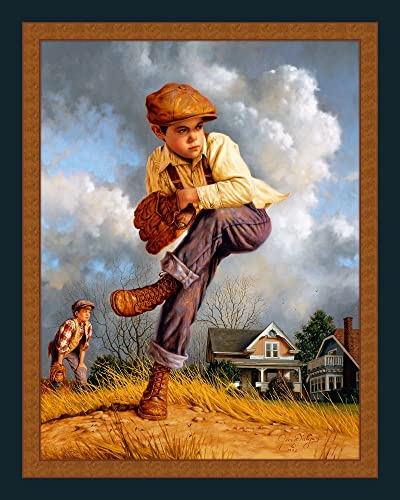 Premium Baseball Fastball Panel Cotton Fabric for Creative Projects