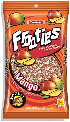 Mango Frooties - Tootsie Roll Chewy Candy - 360 Piece Count, 38.8 oz Bag