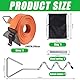 Sturmband Markise Set für Thule Omnistor,Sturmband für Vorzelt mit 2 Spiralnagel, 2 Federn, 2 Spanngurten+Tasche,Markisensicherung Sturmband,meisten Wohnmobil Hold Down Side Strap kit mit Sturmleine