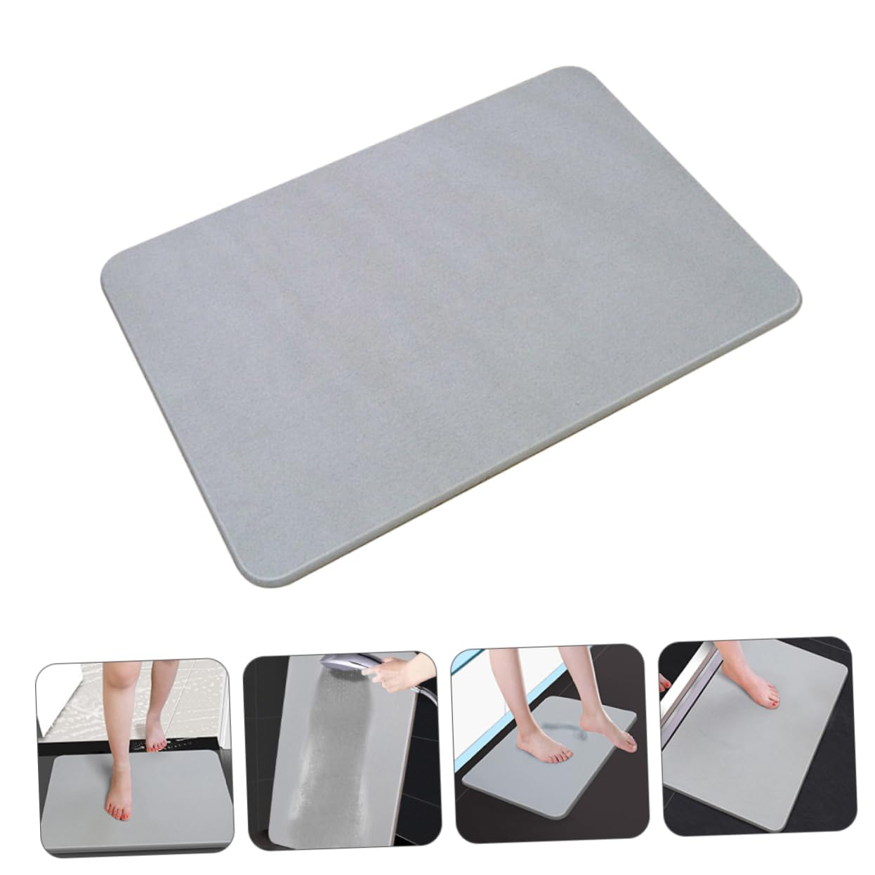 Tapis de Sol en Diatomite Absorbant Antidérapant pour Salle de Bain