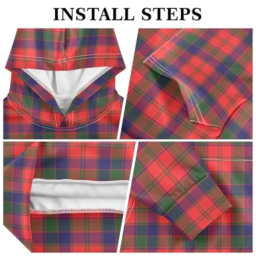 Tartan Plaid Youth Hoodie Sweatshirt3