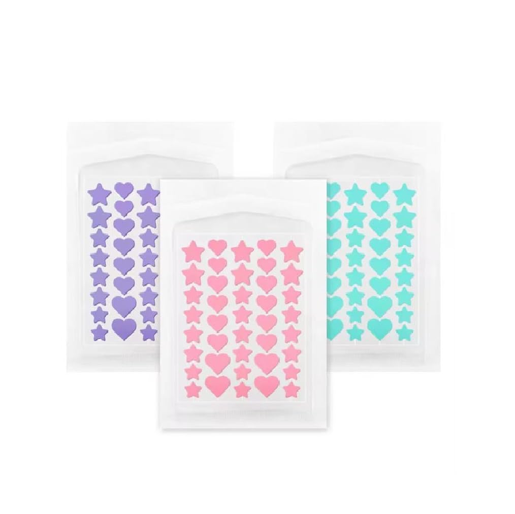 ClearPatch Acne Treatment Hydrocolloid Pimple Patches Magic Pimple Patch Acne Patch 120 Patches - 3 Colors Green Purple
