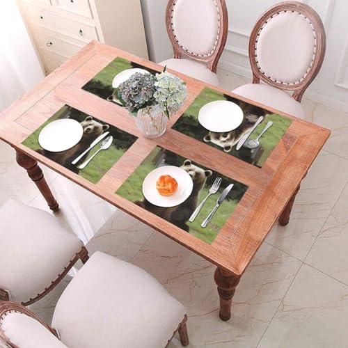 Sets de table en vinyle PVC lavables et tapis de table antidérapants