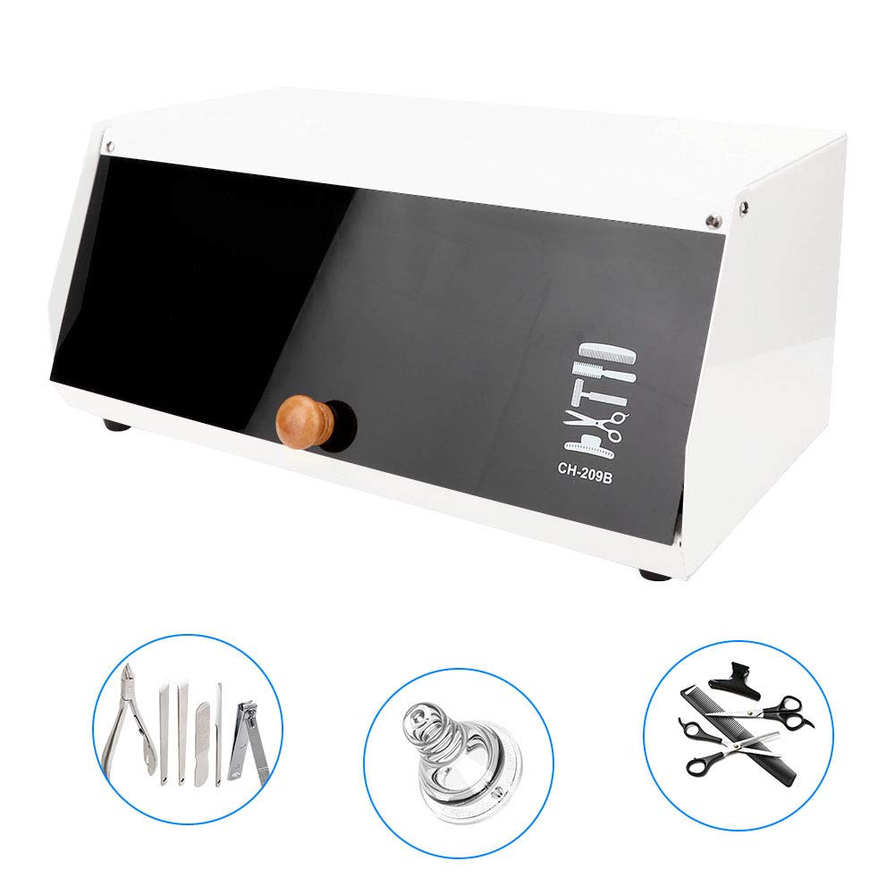 YUYTE Gabinete de Esterilizador Estetica UV, 5.8L Caja de Esterilización, Equipo de Desinfección Salud para Toallas y Biberón para Salones de Belleza(EU)