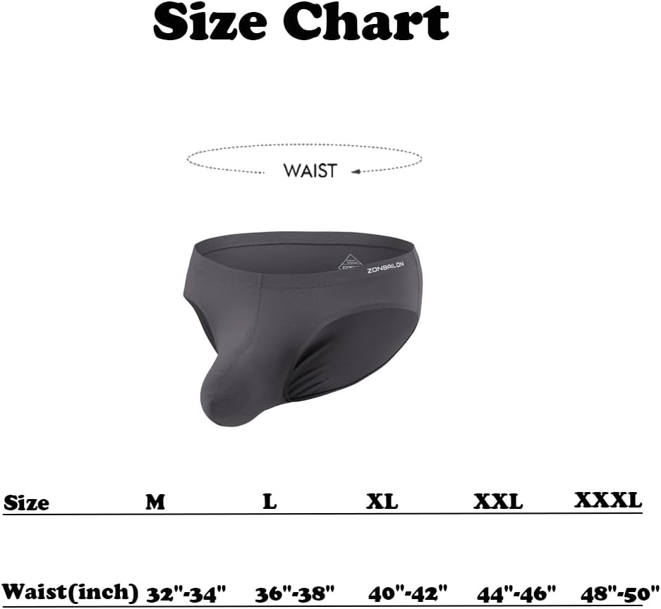 ZONBAILON Sexy Bulge Enhancing Pouch Brief Underwear for Men – 1 or 2 or 4 Pack Micro Mesh Briefs - Image 6